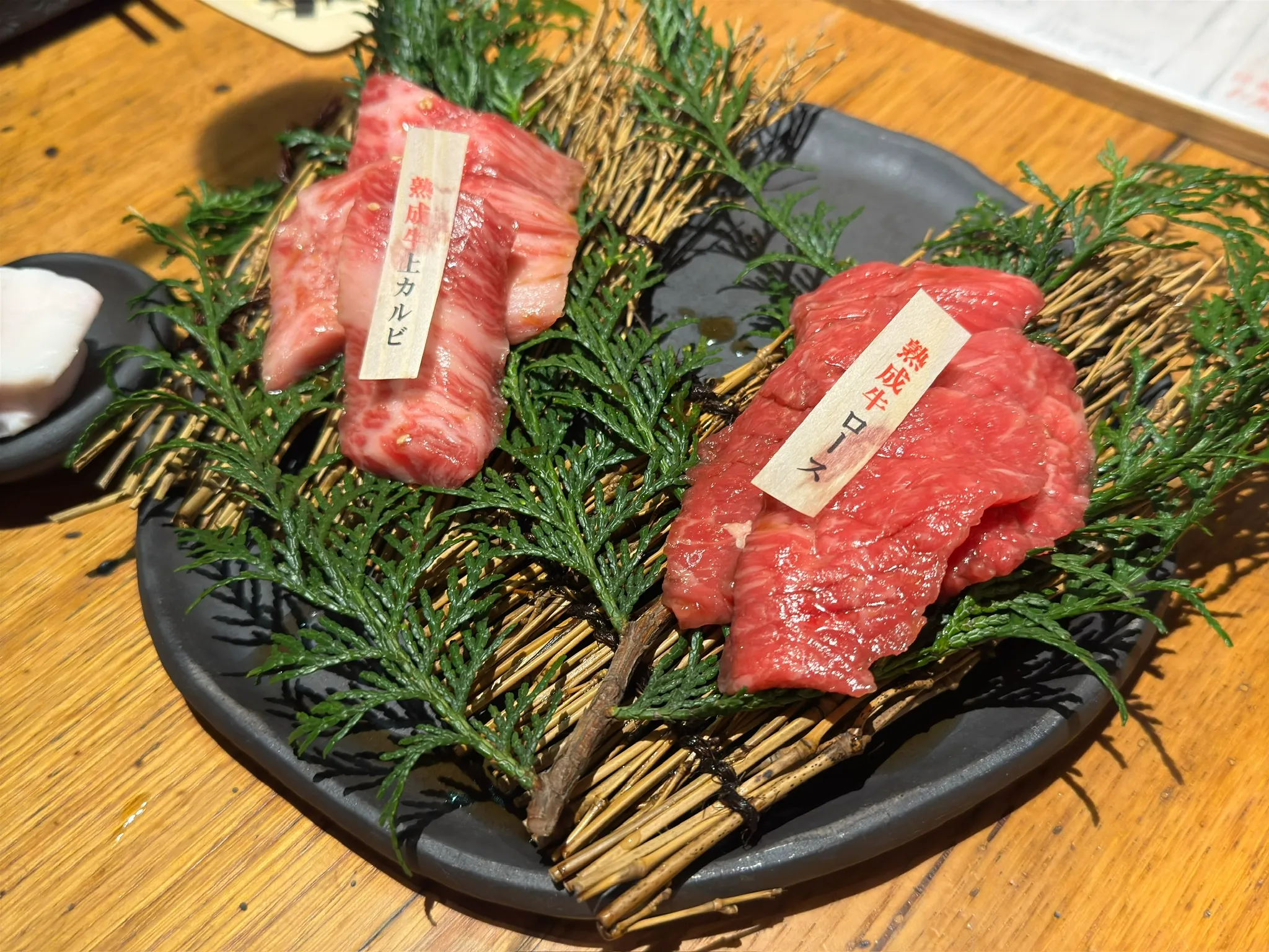 石巻の焼肉店で食べた肉料理